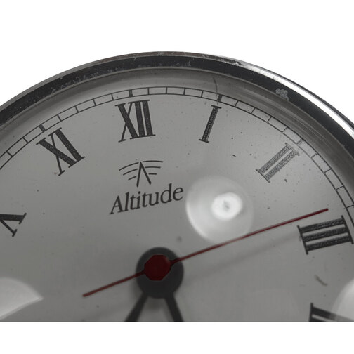 Altitude 97mm Chrome Clock