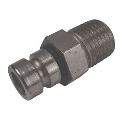 Quick-connect Chrome-brass 1/4" NPT Fuel Line Connector