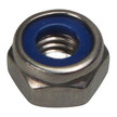 Stainless Steel M6 Metric Hex Nyloc Nuts - 10 Pack