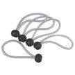 Black on White 114mm Elastic Ball Loops