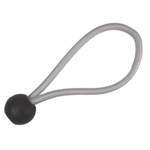 Black on White 114mm Elastic Ball Loops