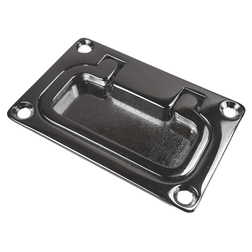 Rectangular Chrome Lifting Handle - 74 x 55mm
