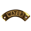Curved Brass Water Name Plate