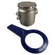 Guidi Tirreno Nickle-plated Brass Water Strainers with Metal Cap - 1/2"