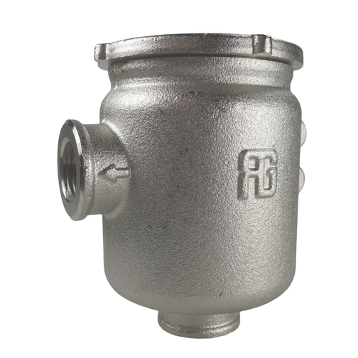 Guidi Tirreno Nickle-plated Brass Water Strainers with Metal Cap - 1/2"